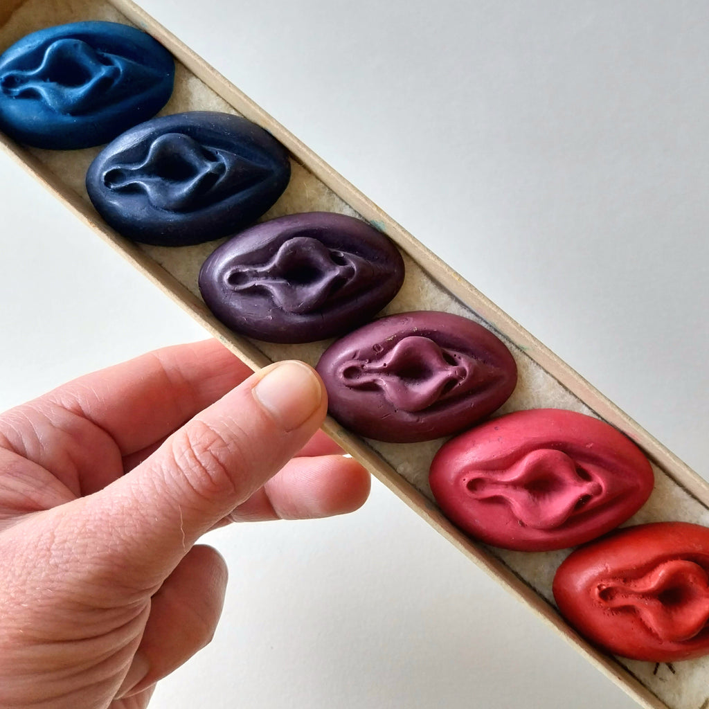 Coffret 6 crayons - couleurs au choix