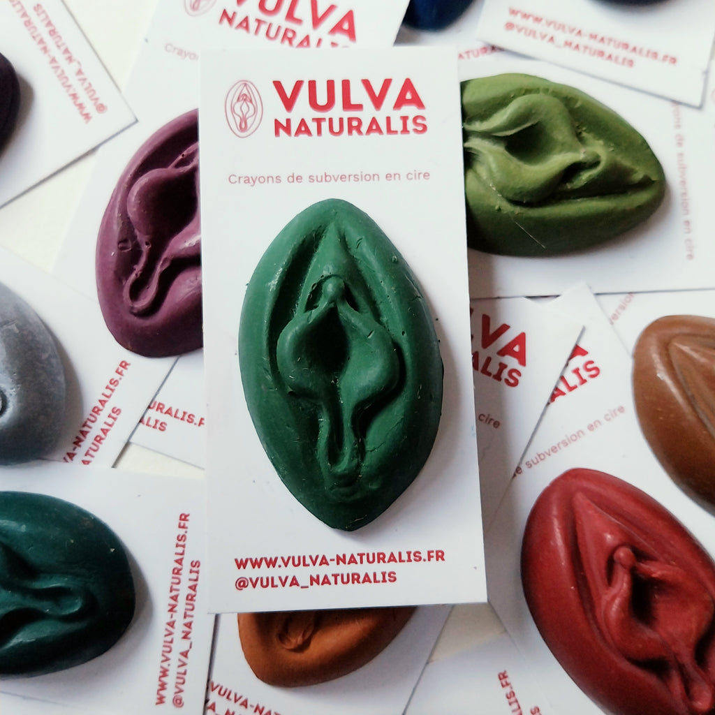 Crayon de subversion vulve - estompe au doigt - sapin